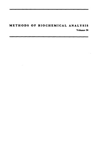 ﻿روشهای آنالیز بیوشیمیایی: کاربردهای بیومدیکال طیف سنجی جرمی، جلد 34