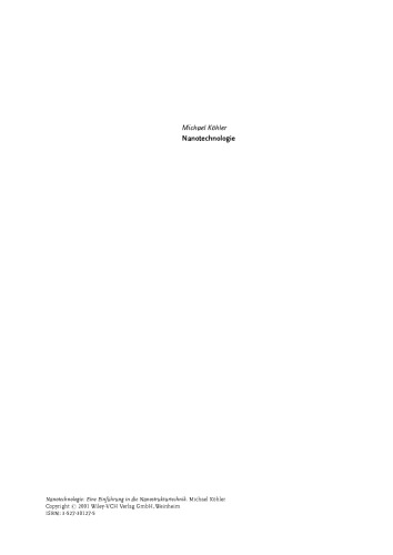 فناوری نانو: Eine Einfuhrung in die Nanostrukturtechnik