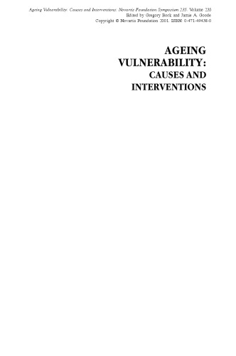 ﻿آسیب پذیری پیری: علل و مداخلات: سمپوزیوم بنیاد Novartis 235