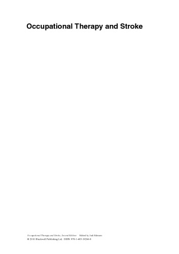 ﻿کاردرمانی و سکته مغزی، چاپ دوم