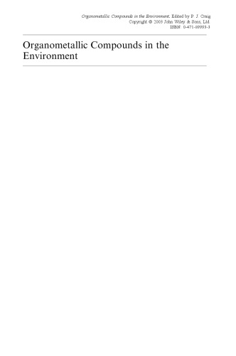 ﻿ترکیبات آلی فلزی در محیط ، چاپ دوم