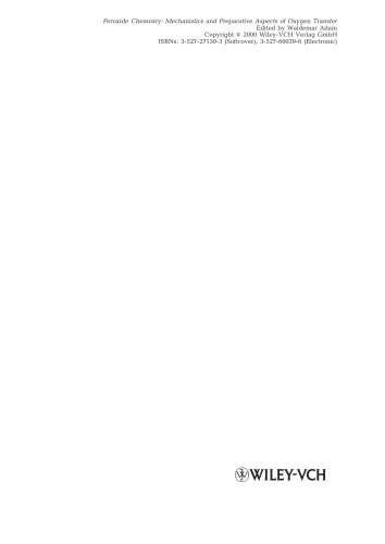 ﻿شیمی پراکسید: جنبه های مکانیکی و آماده سازی انتقال اکسیژن