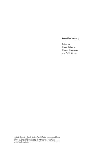 ﻿شیمی سموم دفع آفات: حفاظت از محصولات زراعی ، بهداشت عمومی ، ایمنی محیط زیست