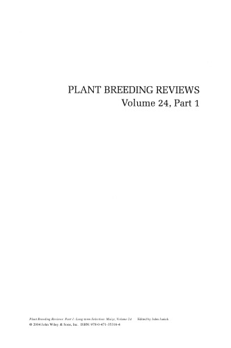 بررسی های اصلاح نباتات: انتخاب طولانی مدت: ذرت ، دوره 24 ، قسمت 1
