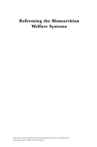 اصلاح سیستم های رفاهی بیسمارکیان