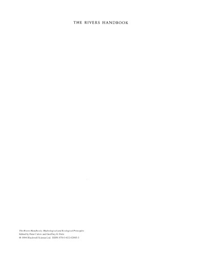 راهنمای رودخانه: اصول هیدرولوژیکی و زیست محیطی، دوره دوم