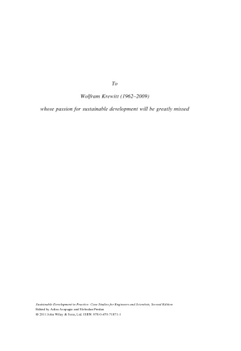 توسعه پایدار در عمل: مطالعات موردی برای مهندسان و دانشمندان، نسخه دوم