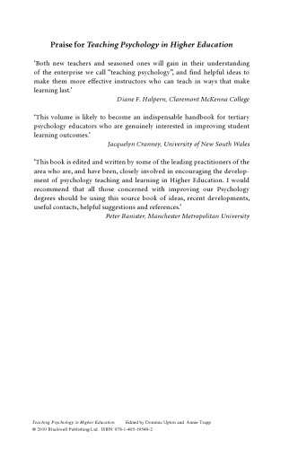 آموزش روانشناسی در آموزش عالی