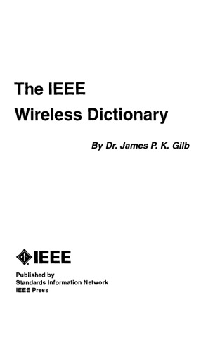 ﻿فرهنگ لغت بی سیم IEEE