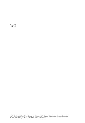 ﻿VoIP: بی سیم ، P2P و New Enterprise Voice over IP