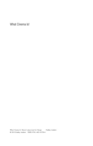 ﻿سینما چیست! تلاش بازین و شارژ آن