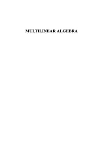 جبر چند خطی