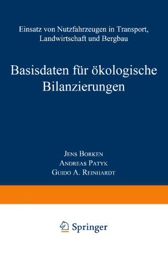 داده های پایه برای متعادل سازی اکولوژیکی: استفاده از وسایل نقلیه تجاری در حمل و نقل، کشاورزی و معدن