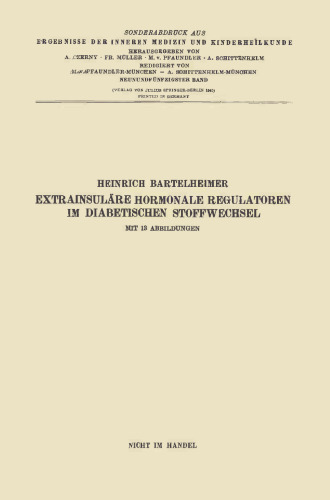 رگولاتورهای هورمونی غیر جانبی در متابولیسم دیابت