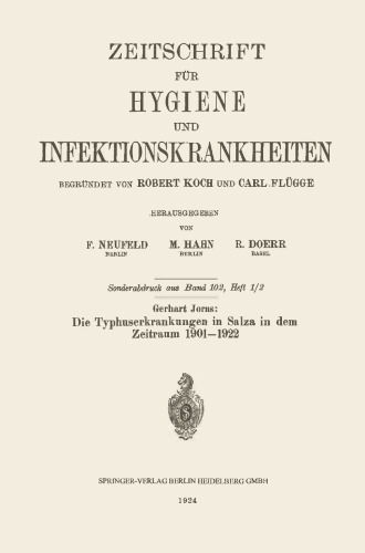 ﻿تب حصبه در سالزا در دوره 1901–1922