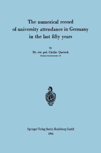 ﻿سابقه عددی حضور در دانشگاه در آلمان در پنجاه سال گذشته