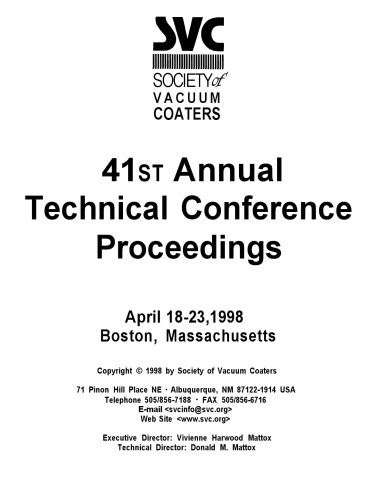 SVC - 41st Annual Proceedings of Conference Conferences