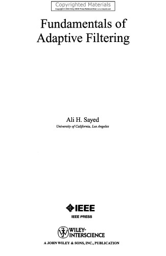 ﻿مبانی فیلتر انطباقی