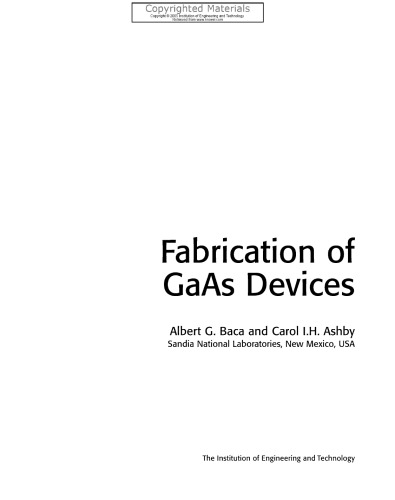 ساخت دستگاه های GaAs