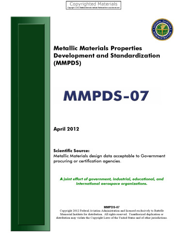 ﻿توسعه و استاندارد سازی خصوصیات مواد فلزی (MMPDS-07)