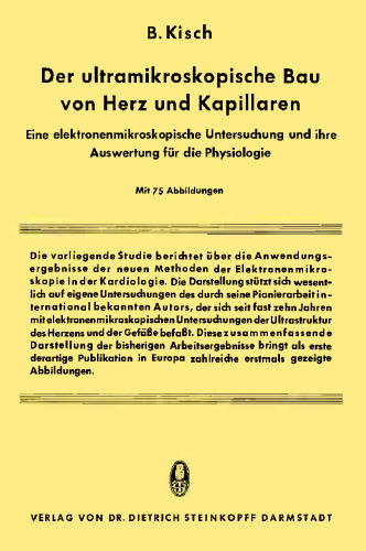 ساختار اولترا میکروسکوپی قلب و مویرگ ها: بررسی میکروسکوپی الکترونی و ارزیابی آن برای فیزیولوژی