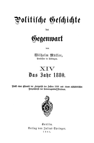 ﻿تاریخ سیاسی کنونی: چهاردهم سال 1880