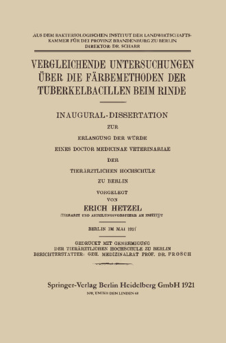 مطالعات مقایسه ای در مورد روش های رنگرزی باسیل توبرکلوز در پوست: مقدماتی در مورد افتخار یک دامپزشکی دکتر دامپزشکی دانشگاه بریتانیا