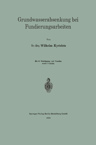 پایین آمدن آب زیرزمینی در حین کار بنیاد