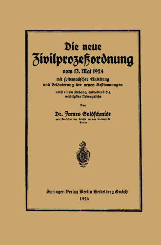 ﻿قانون جدید آیین دادرسی مدنی 23 اردیبهشت 1323 با مقدمه و توضیح نظام مند مقررات جدید.