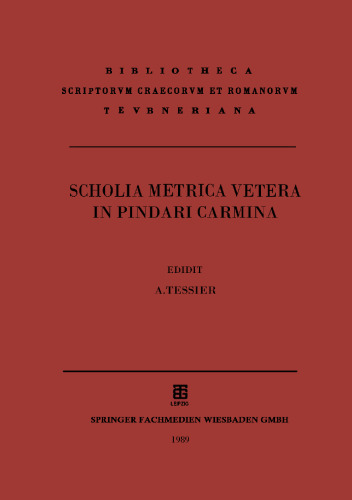 Scholia Metrica Vetera در Pindari Carmina