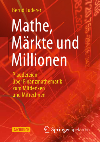 ریاضیات، بازارها و میلیونها: چت در مورد ریاضیات مالی برای فکر کردن و مشارکت