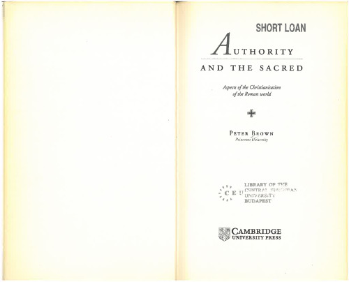 ﻿اقتدار و امر مقدس: جنبه هایی از مسیحیت جهان روم