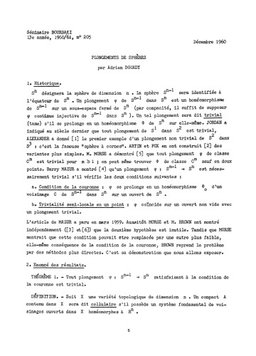 ﻿سمینار بوربکی، جلد. 6، 1960-1961، Exp. 205-222
