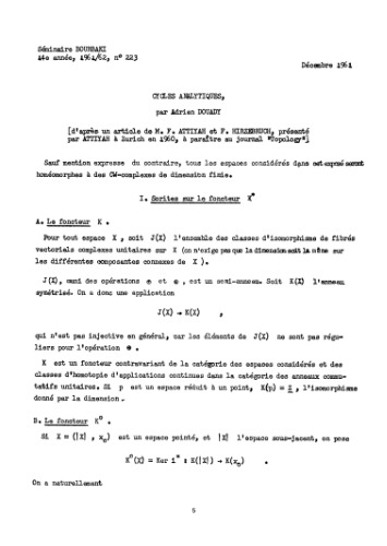 Seminarium Bourbaki Vol. 7، 1961-1962، Exp. 223-240