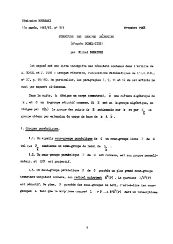 سمینار بورباکی ، جلد. 10 ، 1966-1968 ، پیش بینی. 313-346