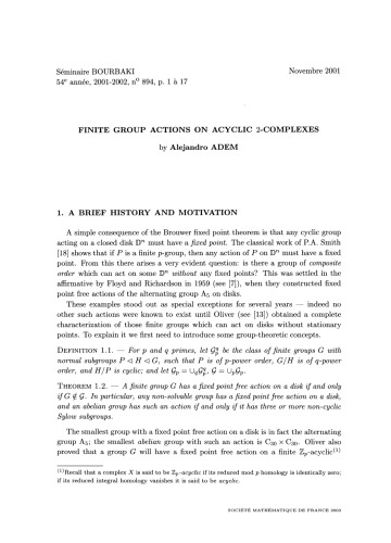 سمینار بورباکی ، جلد. 44 ، 2001-2002 ، پیش بینی 894-908