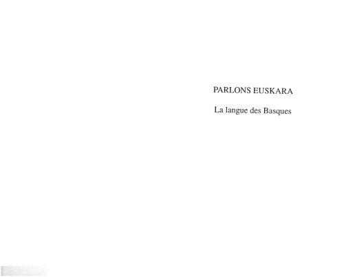 ﻿بیایید صحبت کنیم Euskara: زبان باسک ها