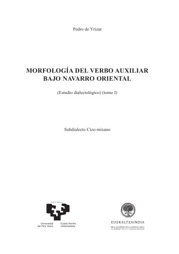 مورفولوژی فعل کمکی bajo navarro oriental