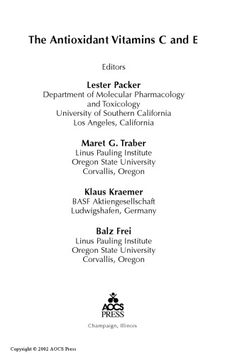 ویتامین های آنتی اکسیدان C و E