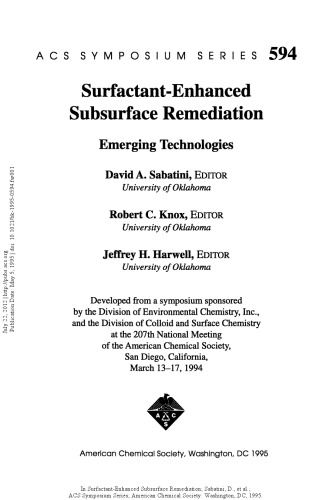 ترمیم سطحی Surfactant- پیشرفته. فن آوری های نوظهور