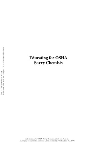 آموزش برای متخصصین OSHA Savvy