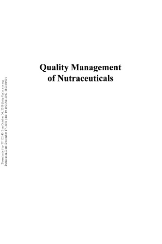 مدیریت کیفیت مواد غذایی