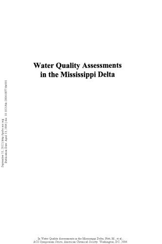 ﻿ارزیابی کیفیت آب در دلتای می سی سی پی راه حل های منطقه ای، حوزه ملی