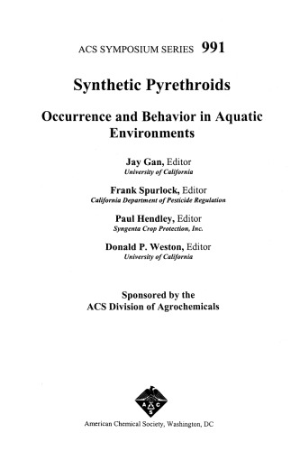 ﻿پیرتروئیدهای مصنوعی وقوع و رفتار در محیط های آبی