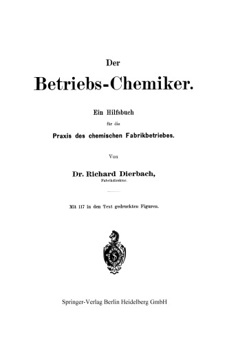 ﻿شیمیدان کارخانه: کتابچه راهنمای عملی برای عملکرد کارخانه شیمیایی