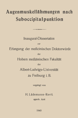فلج عضلات چشم بعد از سوراخ زیر مخاط: پایان نامه افتتاحی