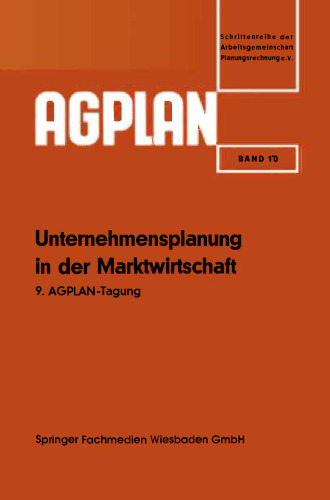 برنامه ریزی شرکت در اقتصاد بازار: نهمین کنفرانس AGPLAN
