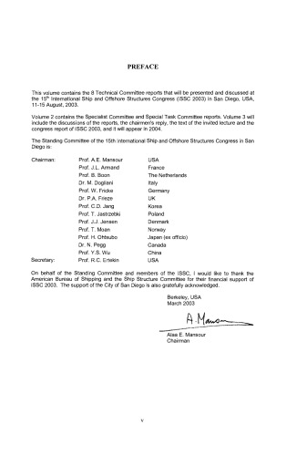 ﻿ISSC 2003 - پانزدهمین کنگره بین المللی کشتی و سازه های فراساحل