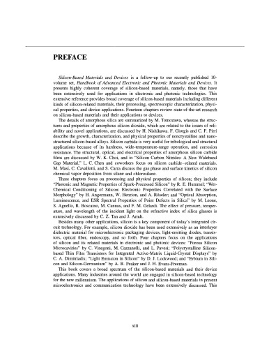 مواد و دستگاه های بر پایه سیلیکون