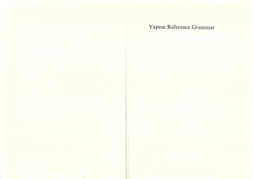 گرامر مرجع Yapese